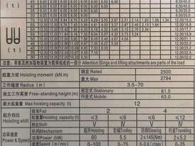 2025 Zoomlion T7020-12 Tower Crane - picture0' - Click to enlarge