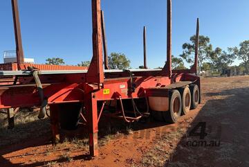 Logging Trailer with tie down straps - 40 foot