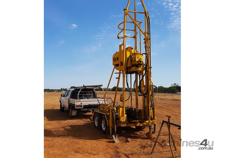 Gemco 210B Trailer Mounted Drill Rig, Including Augers — Price Reduced! Now $33,000!