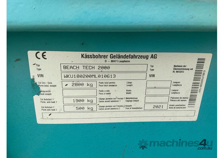 2021 Beach-Tech 2000 Beach Cleaner