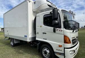 Hino FD 1124 500 Series 4x2 Refrigerated Pantech Truck.