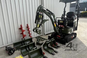 Mini Excavator 1.4 T HAIHONG CTX 8012 Pro PLUS Package Deal with 2 SPEED TRACKING!