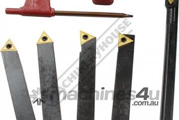 Lathe Turning Tool Kit - 5 piece Insert Type 10mm Tool Height