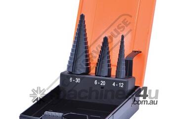 HSS Sheet Metal Step Drill Set - 3 Piece 4 - 30mm