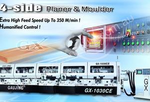 Gau Jing GX Series Four Side Planer and Moulder High Feed Speed up to 350 M/min with User-Friendly