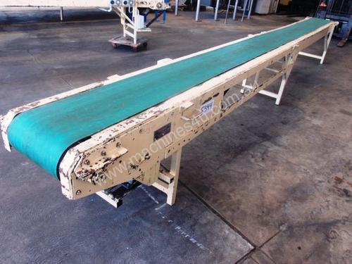 Flat Belt Conveyor, 5750mm L x 340mm W x 720mm H
