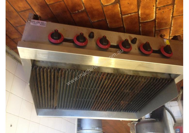 caption Gas char grill burners