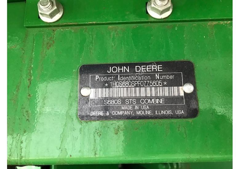 caption John Deere S680 Header(Combine) Harvester/Header