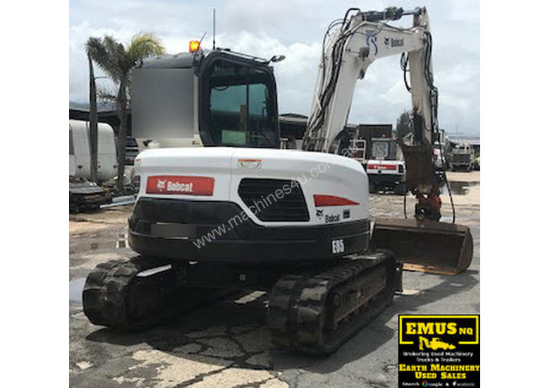 caption 2014 Bobcat E85 8ton Excavator, 3k hrs, lots attachments. MS469