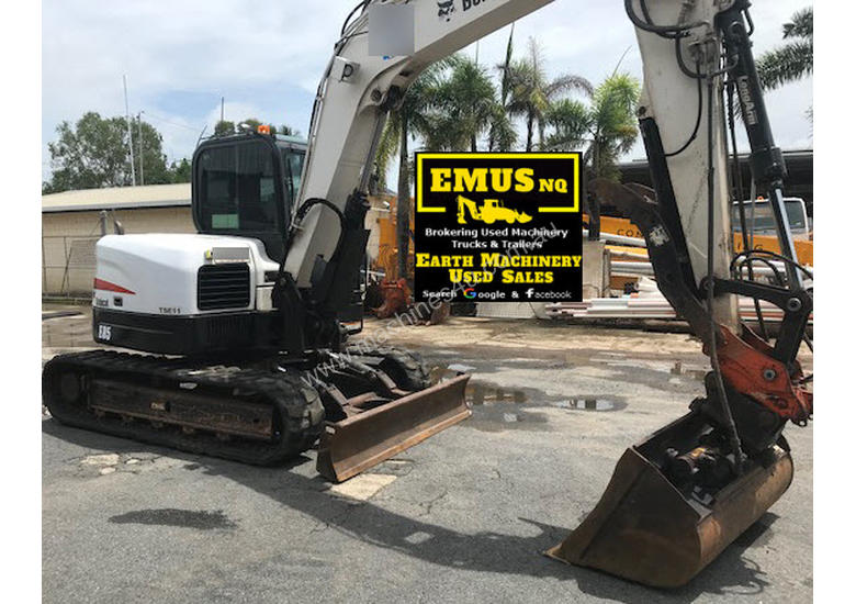 caption 2014 Bobcat E85 8ton Excavator, 3k hrs, lots attachments. MS469