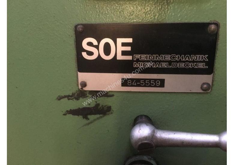 Used Deckel Feinmechanik Deckel SOE Tool and Cutter Grinder Tooling & Cutter Grinders in