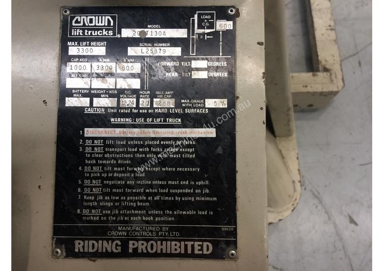caption Electric Forklift Walkie Stacker M Series 1984