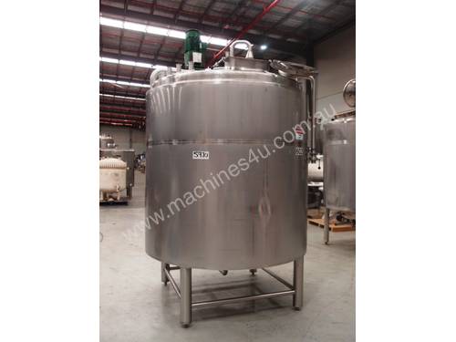 Stainless Steel Jacketed Mixing Tank, Capacity: 4,500Lt