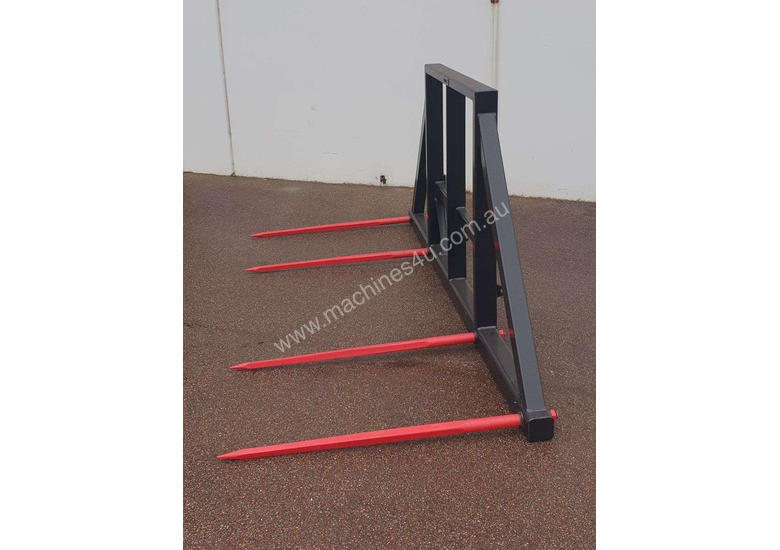 caption 4 Spear Double Round Hay Forks - Excess Stock