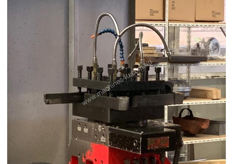 caption 2012 Hwacheon Mega 130x3000 CNC Lathe