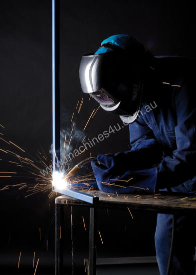 caption LEATHER WELDING GAUNTLET - WELDERS SAFETY GLOVES