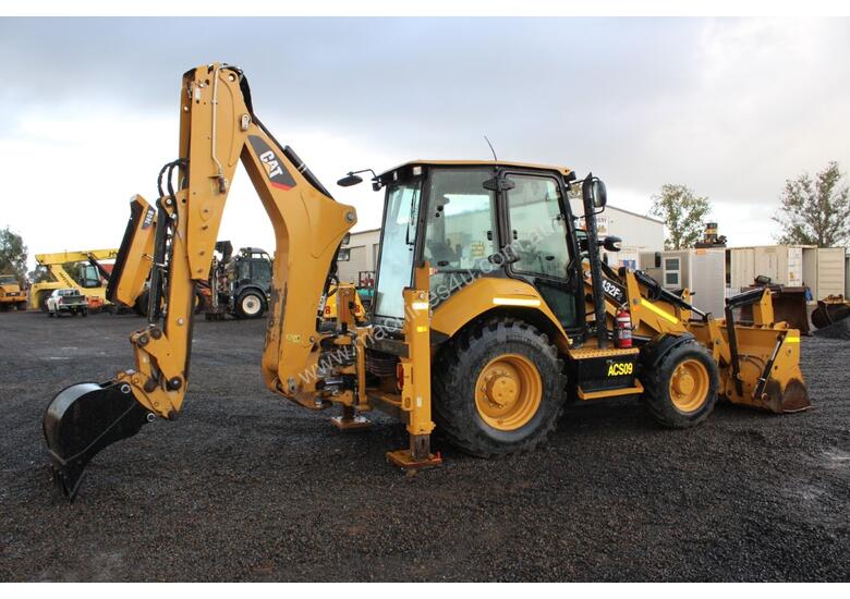 caption Caterpillar 432F2 Backhoe Loader