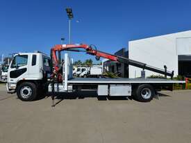 2009 MITSUBISHI FUSO FIGHTER FM600 - Tray Truck - Truck Mounted Crane - picture0' - Click to enlarge
