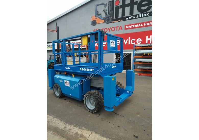 Used 2005 Genie GS2668RT Rough Terrain Scissor Lift in , - Listed on ...