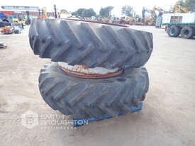 2 X OLYMPIC GRIPSTER 18.4-38 TRACTOR TYRES ON RIMS - picture0' - Click to enlarge