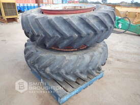 2 X OLYMPIC GRIPSTER 18.4-38 TRACTOR TYRES ON RIMS - picture1' - Click to enlarge