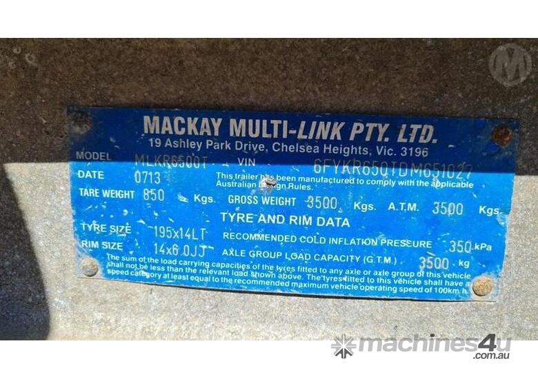 Buy Used Mackay Mackay Boat Trailers in , Listed on Machines4u