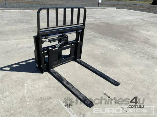 Unused Hydraulic Adjustable Forks to suit Skidsteer Loader