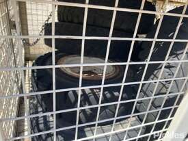 Steel Crate containing Rims and tyres and hoses - picture0' - Click to enlarge