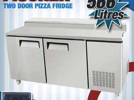 TWO DOOR PIZZA PREP FRIDGE - PPF02-SS - picture0' - Click to enlarge