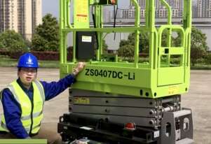 ZOOMLION ZS0407DC-LI Micro Scissor Lift - 6.50/5.60m Work Height & 240kg Platform Capacity