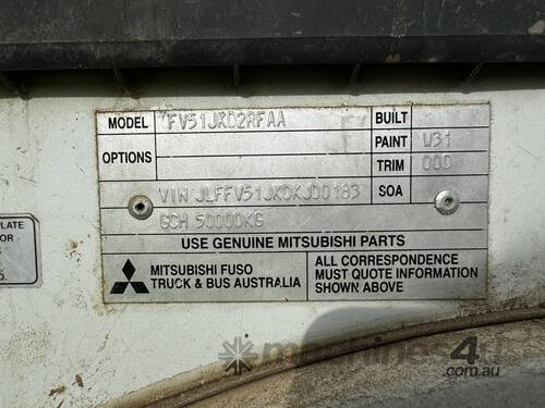 caption 2005 Mitsubishi FV 500 Concrete – Pump