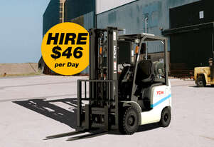 TCM 1.8T LPG Counterbalance Forklift With Hydrostatic Power Steering
