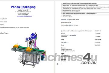 Panasonic LABEL APPLICATION MACHINE