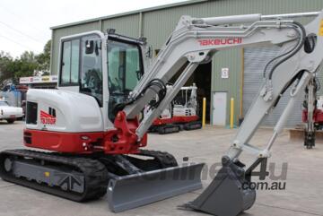 Takeuchi TB350R Compact Excavator 5T With Short Tail Swing Design!