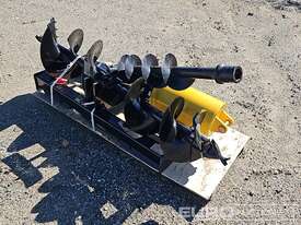 Unused Captok Hydraulic Auger Drive & 3 Augers to suit Skidsteer Loader  - picture2' - Click to enlarge