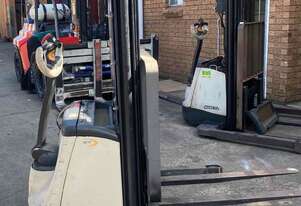 Late Model Crown Forklift Stacker New Batteries