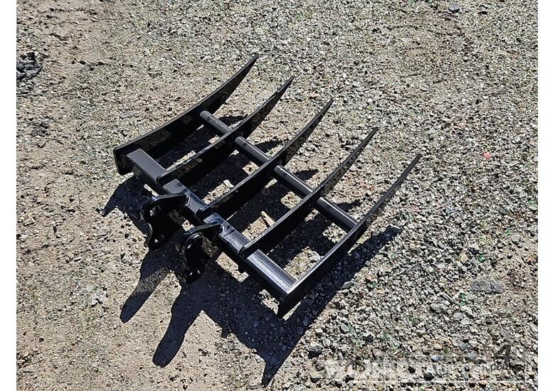 caption Unused Captok Rake To Suit 1-3 Ton Excavator, Pin Diameter 1