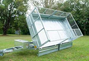 12x7 3-Way Hydraulic Tipper Flat Top Trailer 3500KG ATM