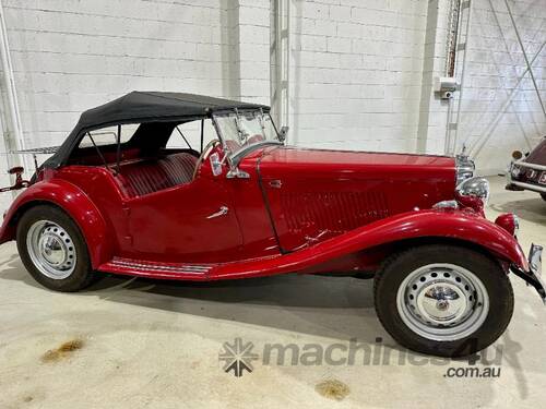 caption circa 1953 MG TD supercharged