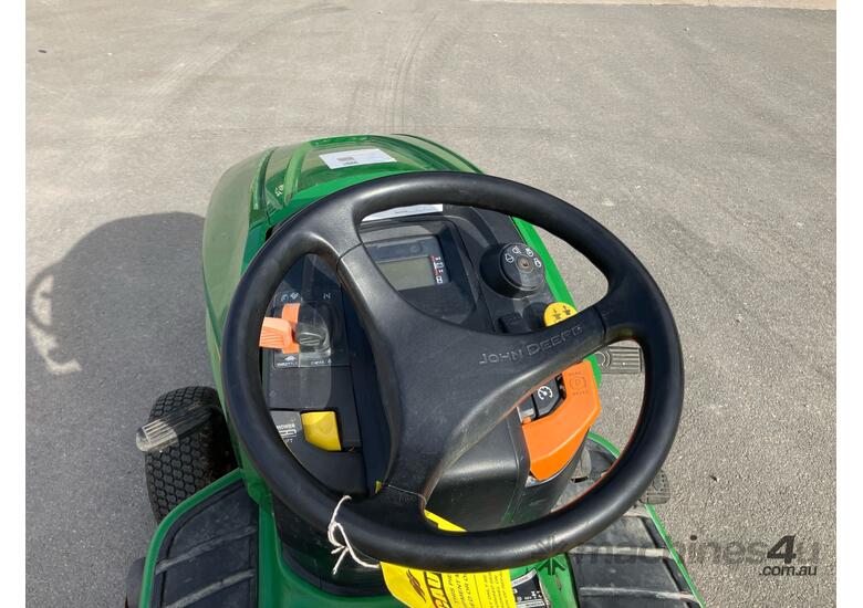 caption 2021 John Deere X350 Ride On Mower