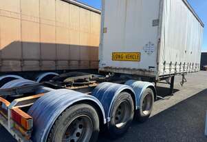 Trailer A- Curtain Vawdrey Airbag 23ft Tray 2inch turntable+pin 2004 1UBO837 SN1794