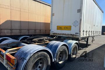 Trailer A- Curtain Vawdrey Airbag 23ft Tray 2inch turntable+pin 2004 1UBO837 SN1794