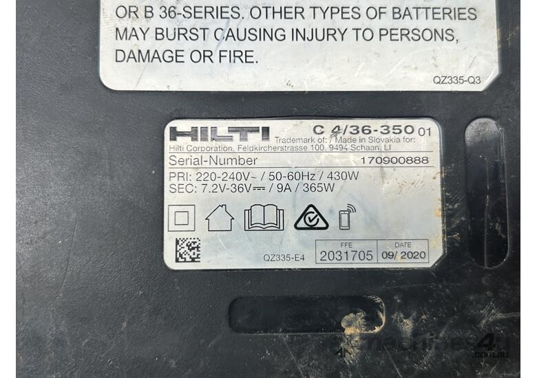caption Hilti SID 4-A22 Cordless Impact Driver