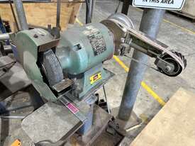 2x Industrial Bench Grinders (Pedestal Mounted) - picture0' - Click to enlarge
