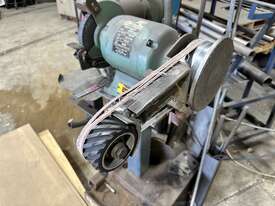 2x Industrial Bench Grinders (Pedestal Mounted) - picture1' - Click to enlarge