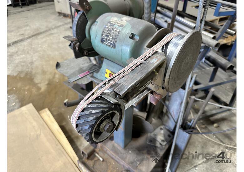 2x Industrial Bench Grinders (Pedestal Mounted)