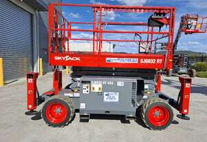 Wollongong Forklift: Skyjack SJ6832 RT Elevated Work Platform, 32FT Diesel Scissor!