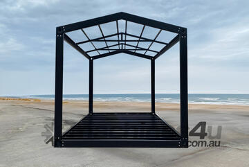 6x3 Steel Frame Flat Pack - Pitched Roof