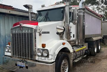 2011 Kenworth T409 SAR 6x4 Prime Mover Tipper & Borcat Quadaxle Dog Tipper Trailer