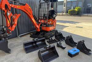 Mini Excavator 1.8 T RHINOCEROS XN18-L Package Deal, 3 Cyl Japanese Engine